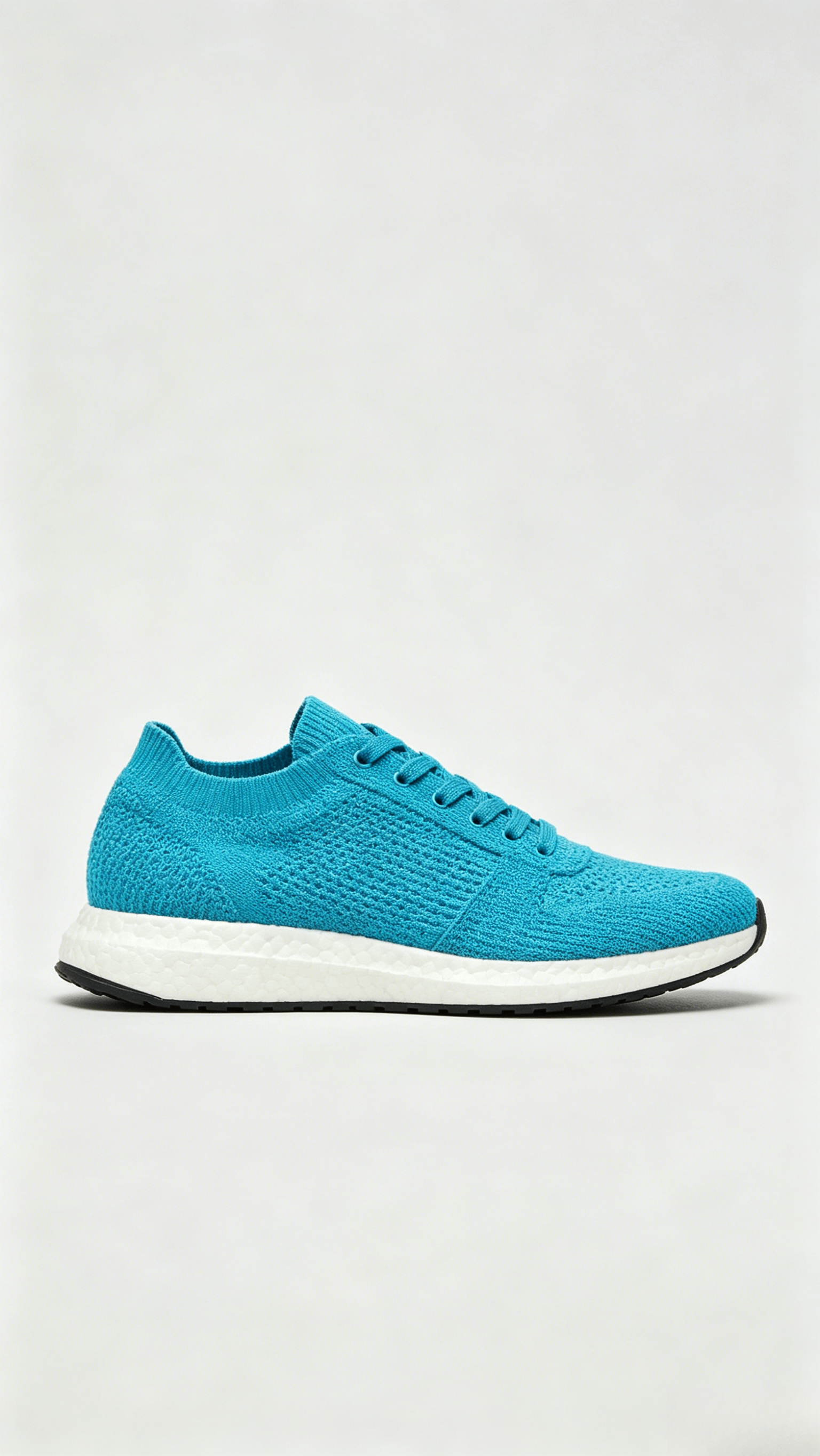 Turquoise Knit Running Sneakers