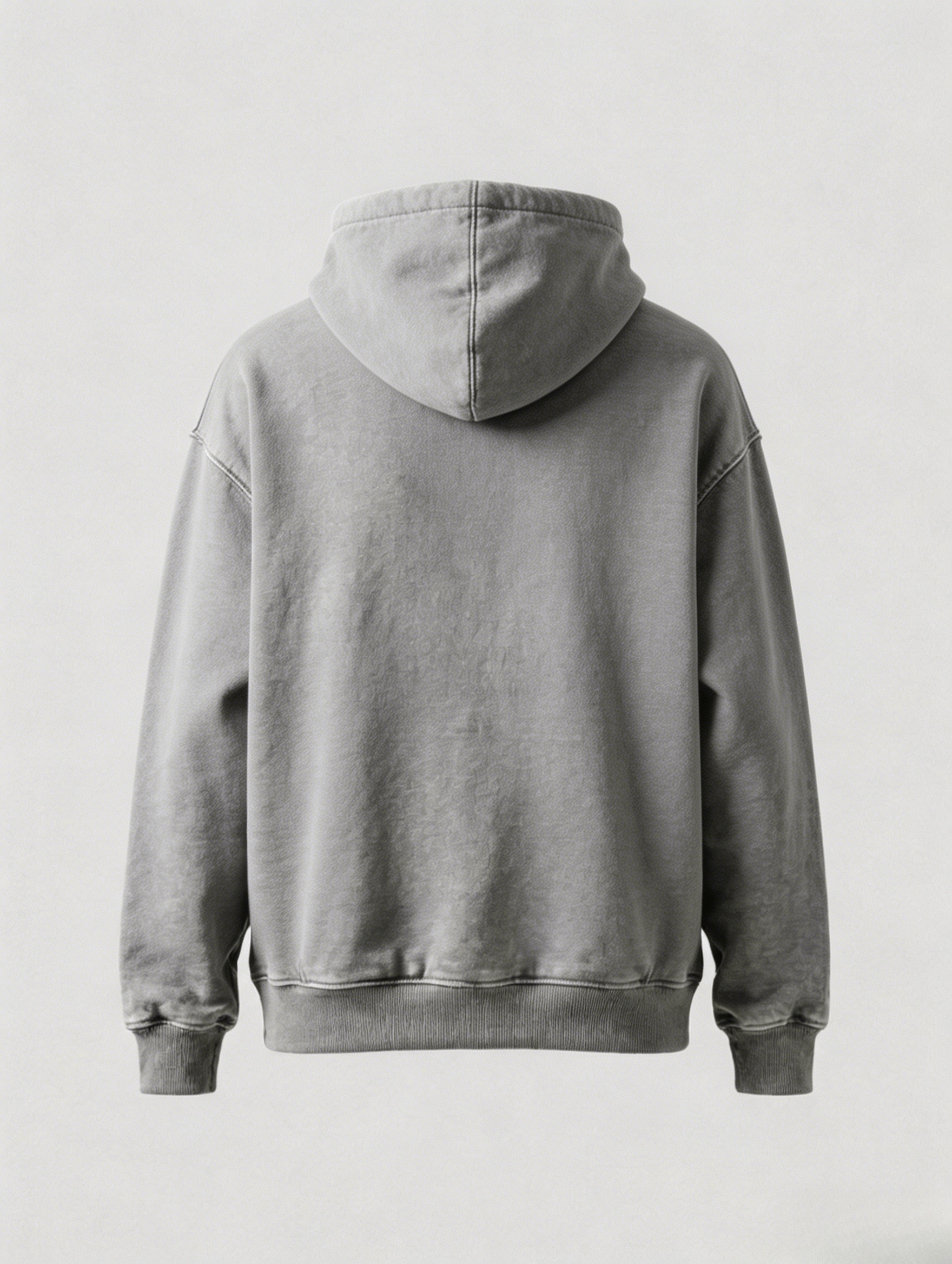 Washed Gray Zip-Pocket Hoodie - Image 2