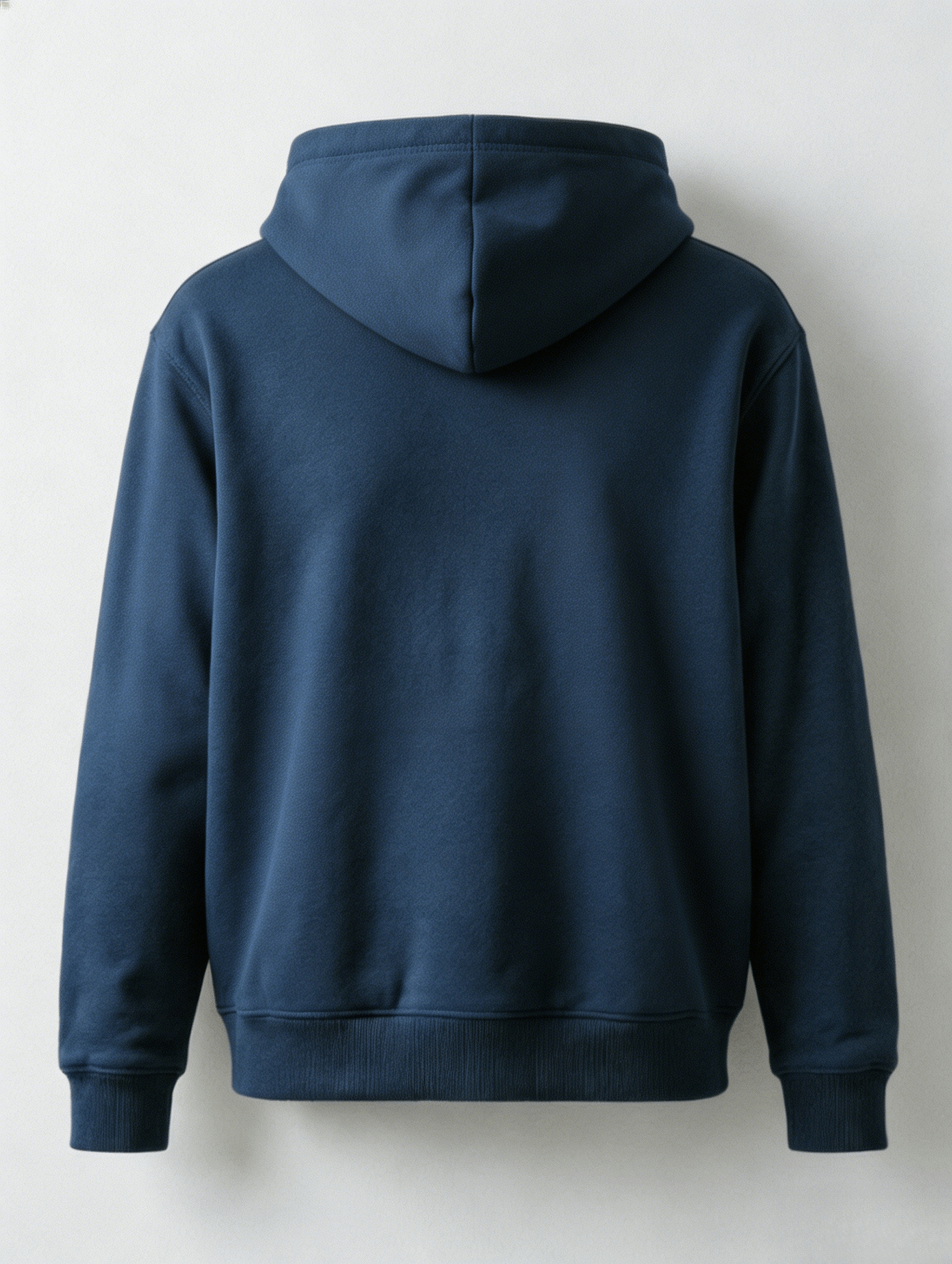 Navy Half-Zip Drawstring Hoodie - Image 2