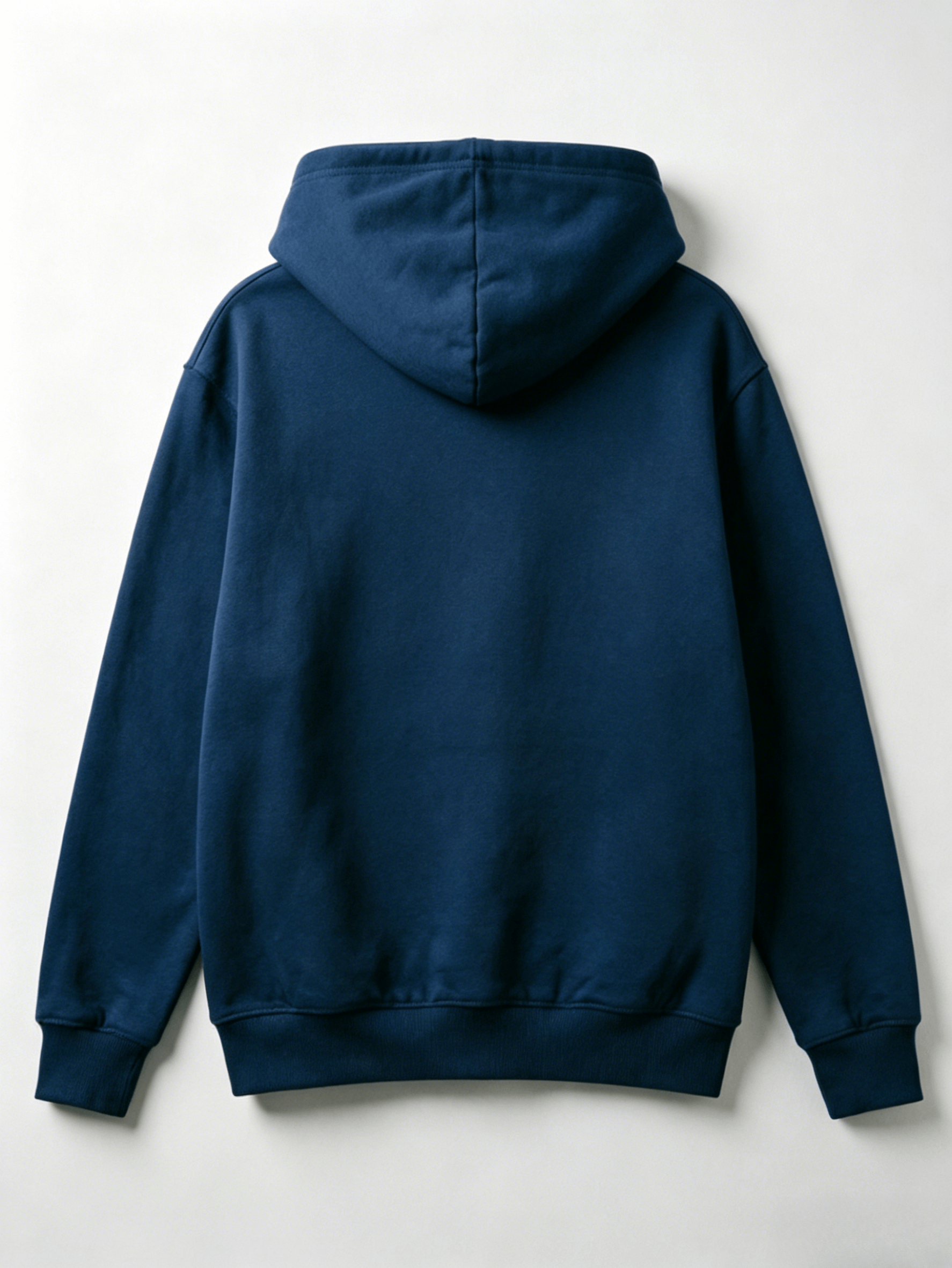 Navy Geometric Line Print Hoodie - Image 2