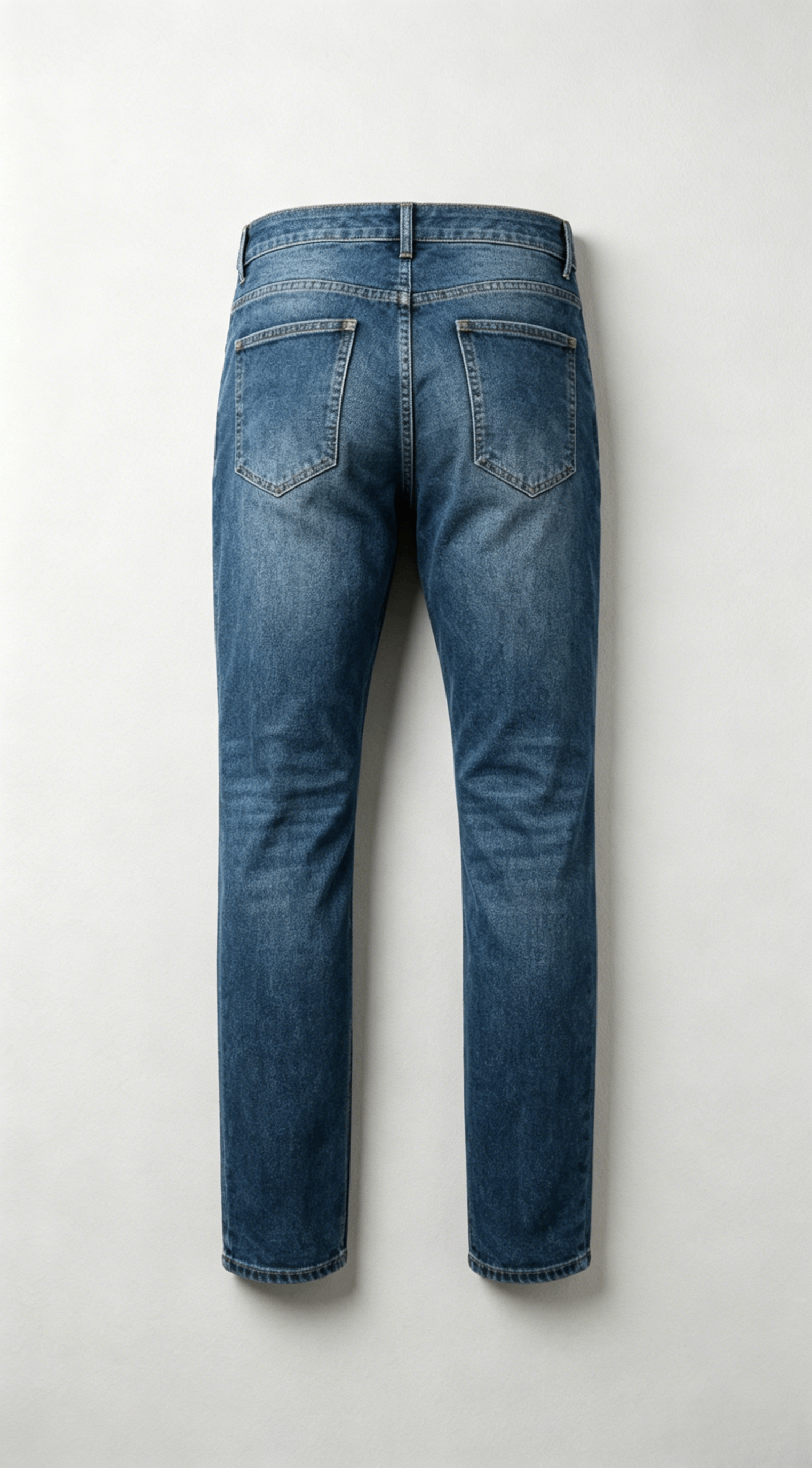 Straight Fit Distressed Denim Jeans - Image 2