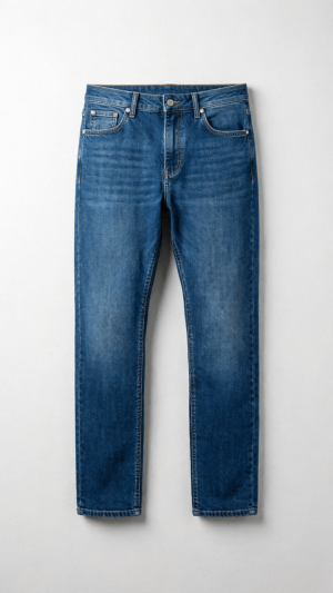 Straight Fit Classic Denim Jeans