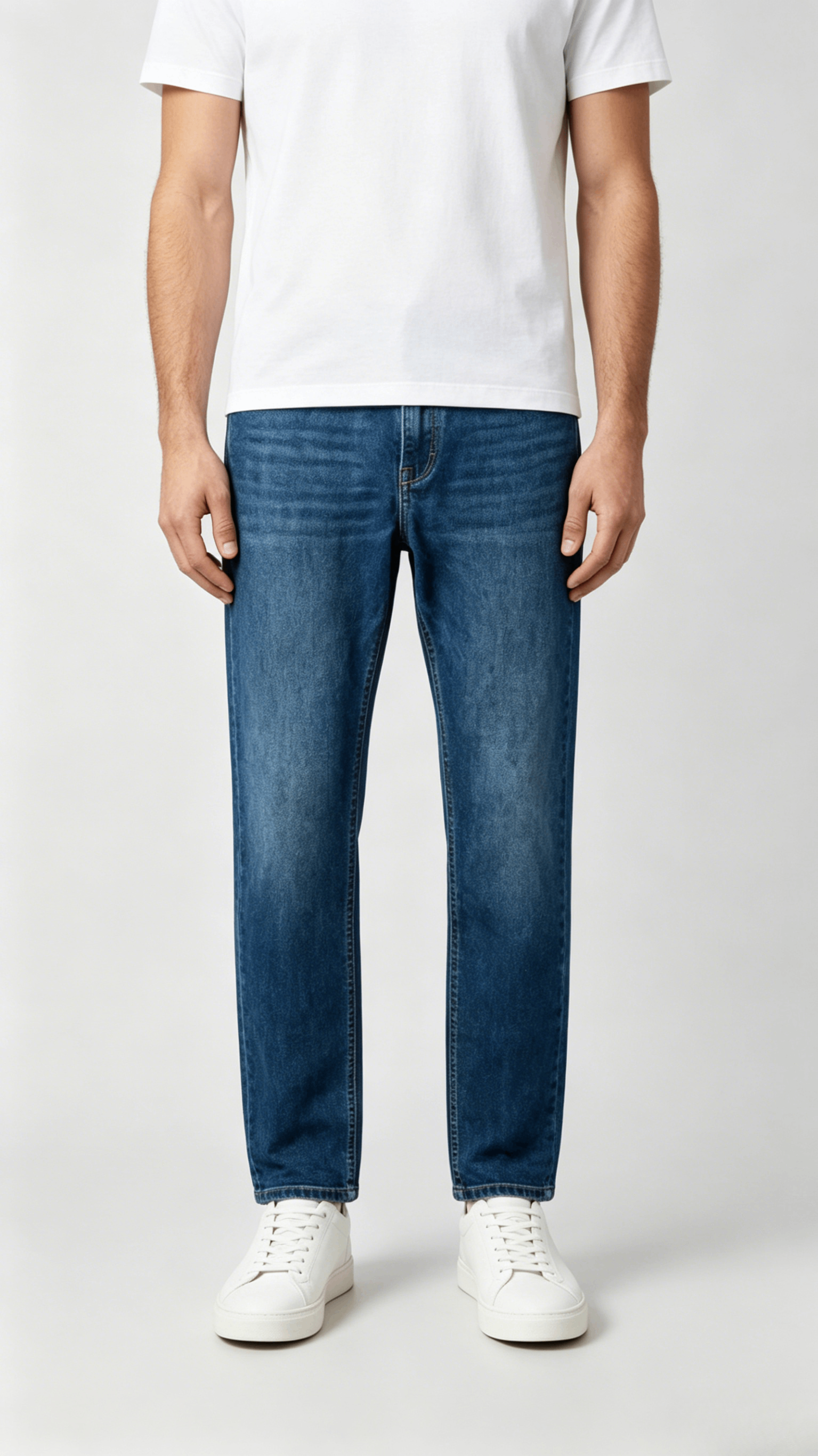 Straight Fit Classic Denim Jeans - Image 3