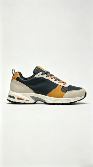 Multi-Color Retro Sporty Sneakers