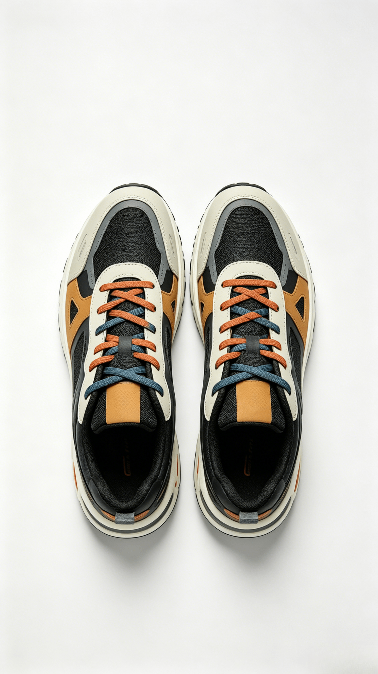 Black Grey Mesh Multi-Color Sneakers - Image 3
