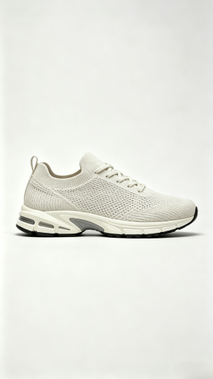 Off-White Knit Sporty Sneakers