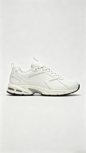 All White Chunky Sneakers