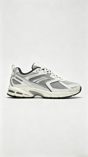 Light Grey Mesh Chunky Sneakers