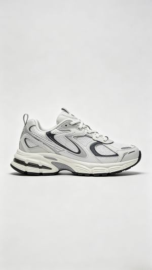 Light Grey Mesh Sporty Sneakers