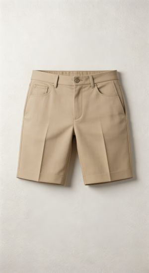 Smooth Beige Chino Shorts