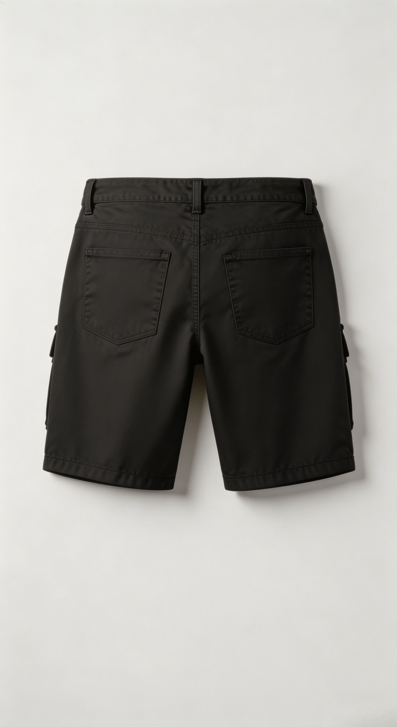 Buckle Detail Nylon Cargo Shorts - Image 2