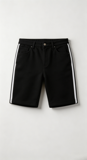 Stripe Detail Jersey Shorts