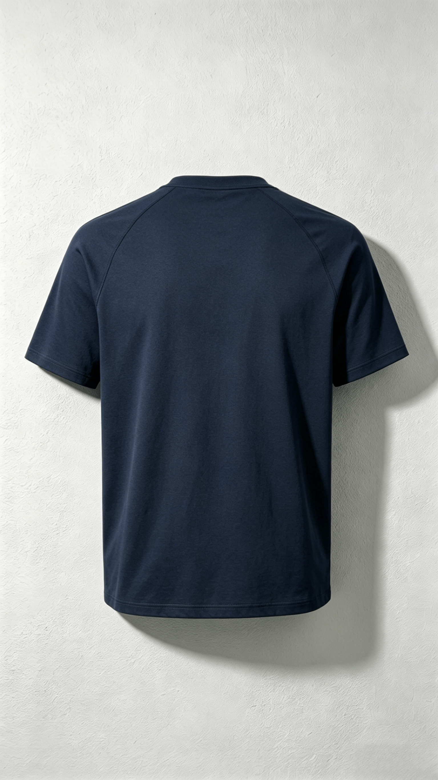Navy Half-Zip Pocket T-Shirt - Image 2