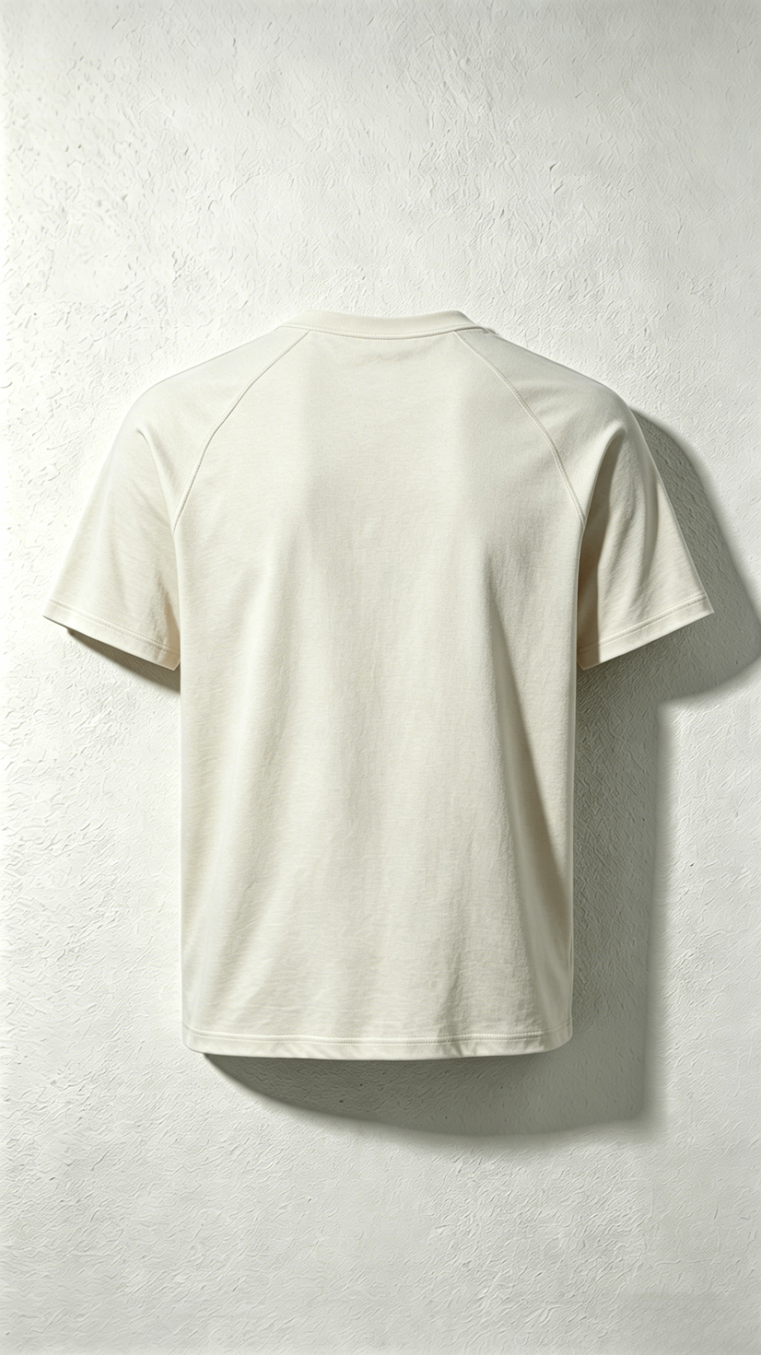 Cream Embroidered Henley Zip Pocket T-Shirt - Image 2