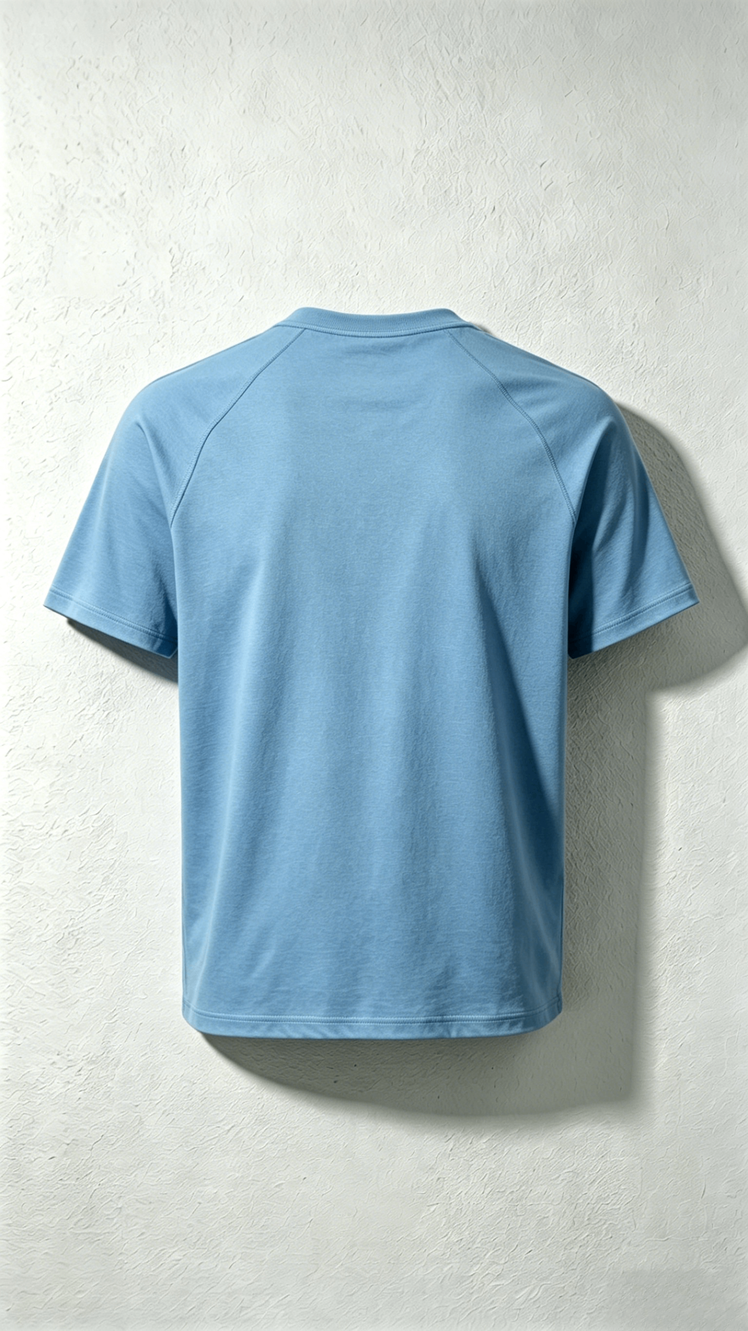 Light Blue Henley Pocket T-Shirt - Image 2