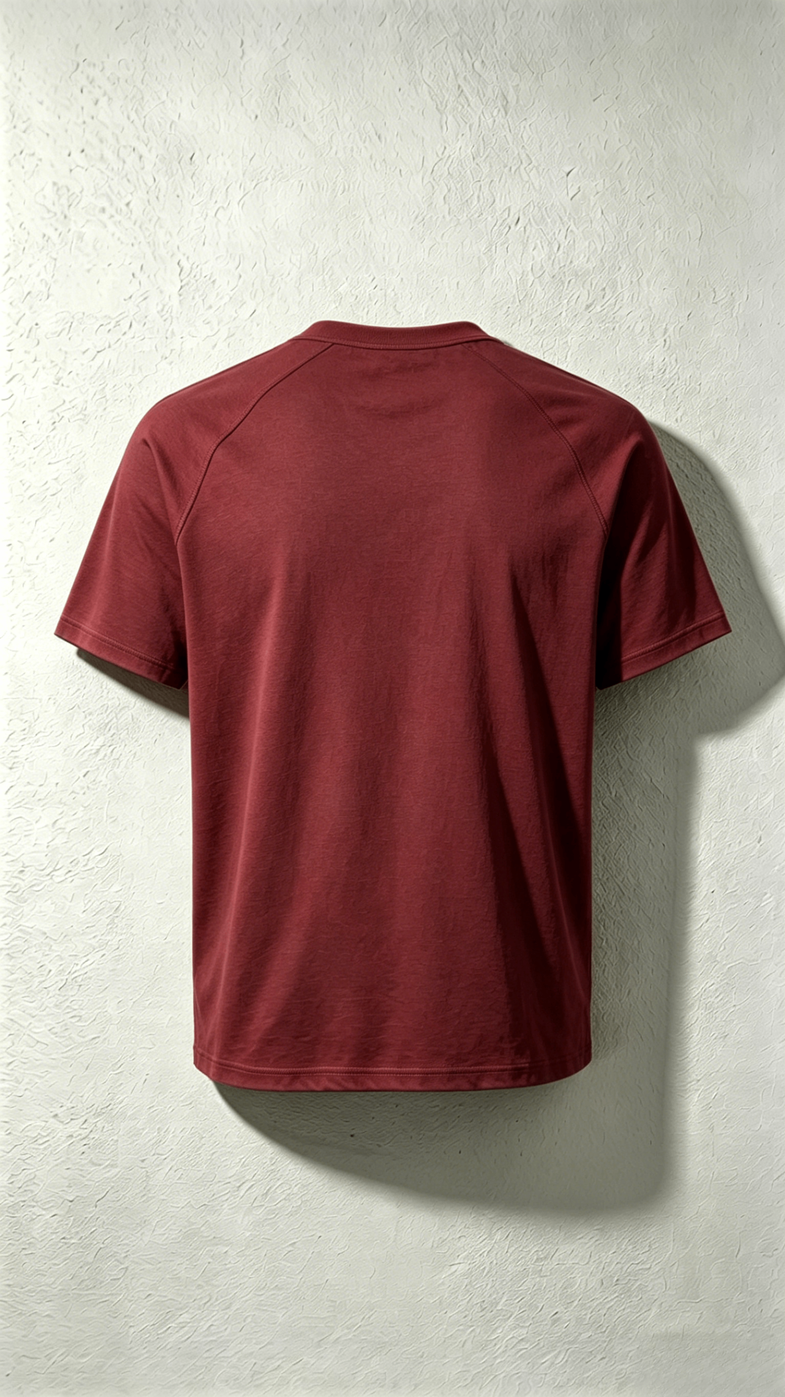 Red Zip Pocket Henley T-Shirt - Image 2