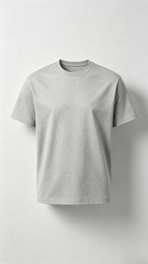 Heather Grey Classic Crew Neck T-Shirt