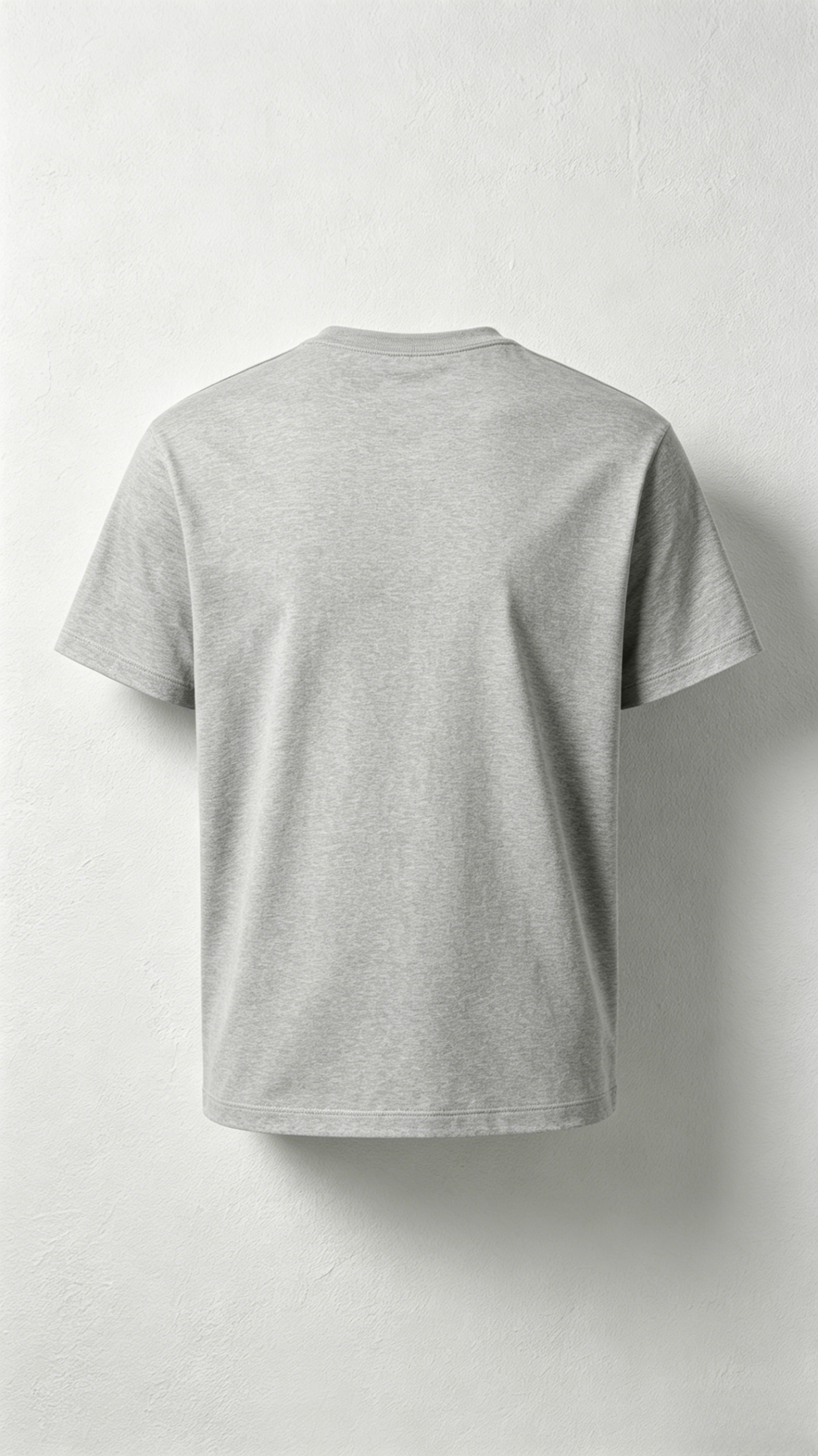Heather Grey Classic Crew Neck T-Shirt - Image 2