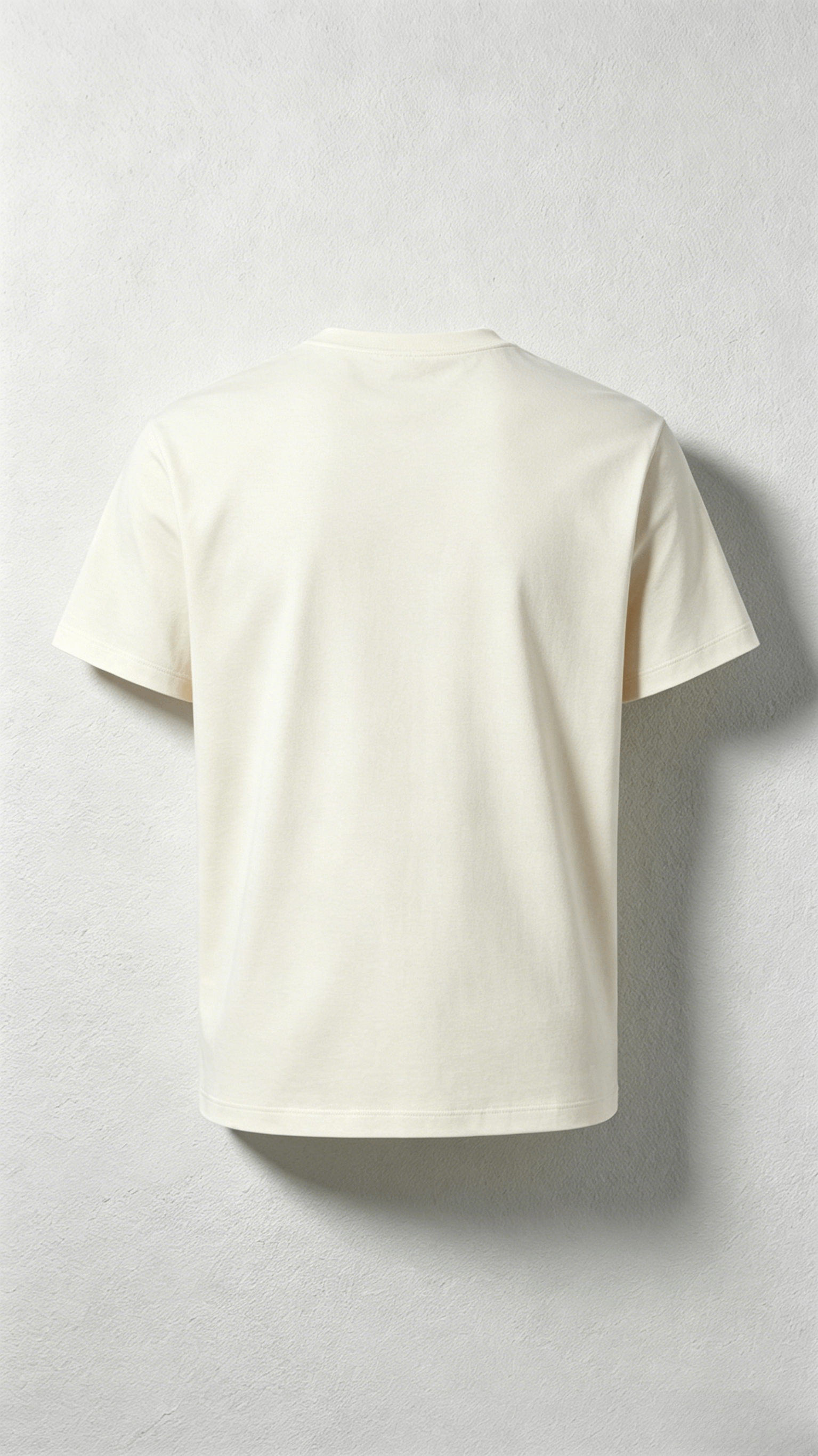 Cream Classic Crew Neck T-Shirt - Image 2