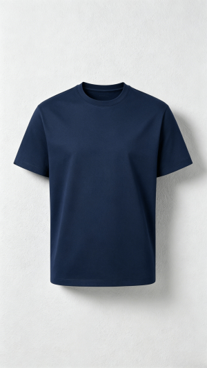 Navy Blue Classic Crew Neck T-Shirt