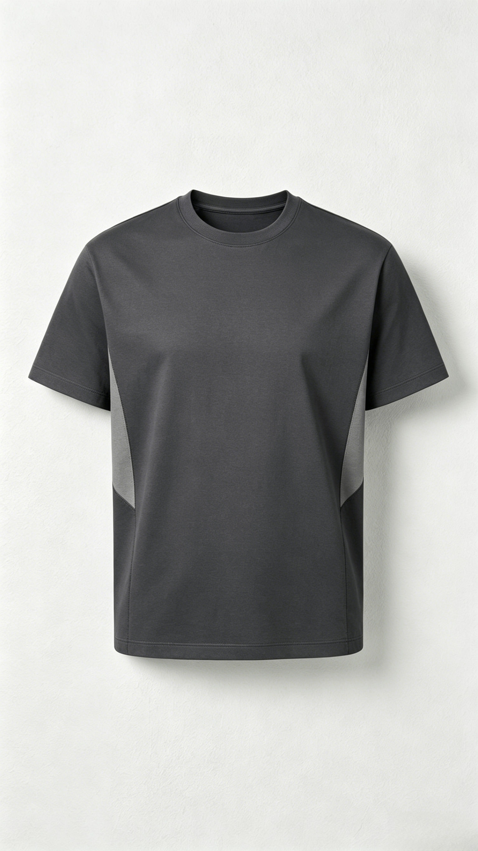 Dark Gray Color Block T-Shirt