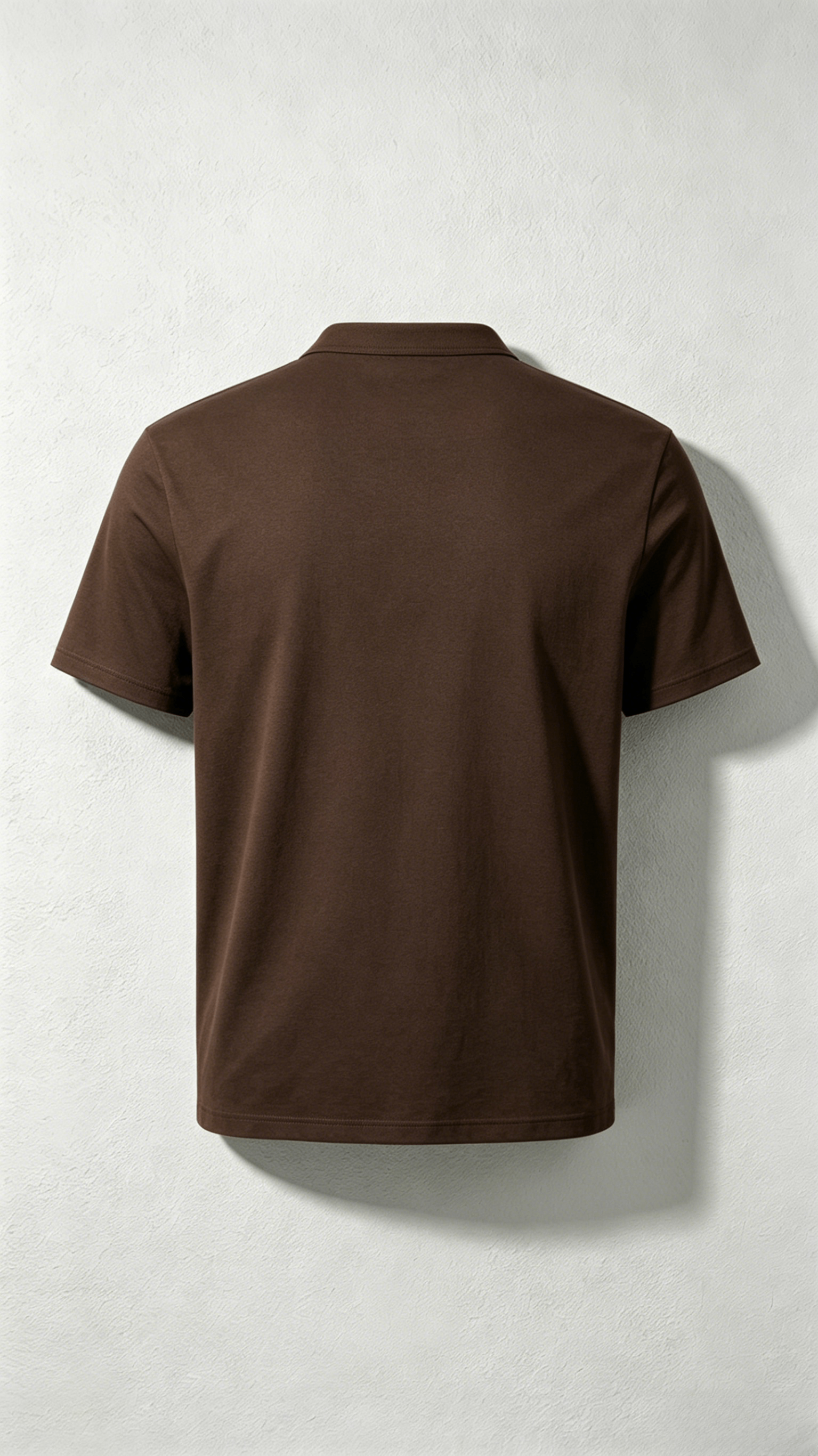 Brown Henley Short Sleeve T-Shirt - Image 2