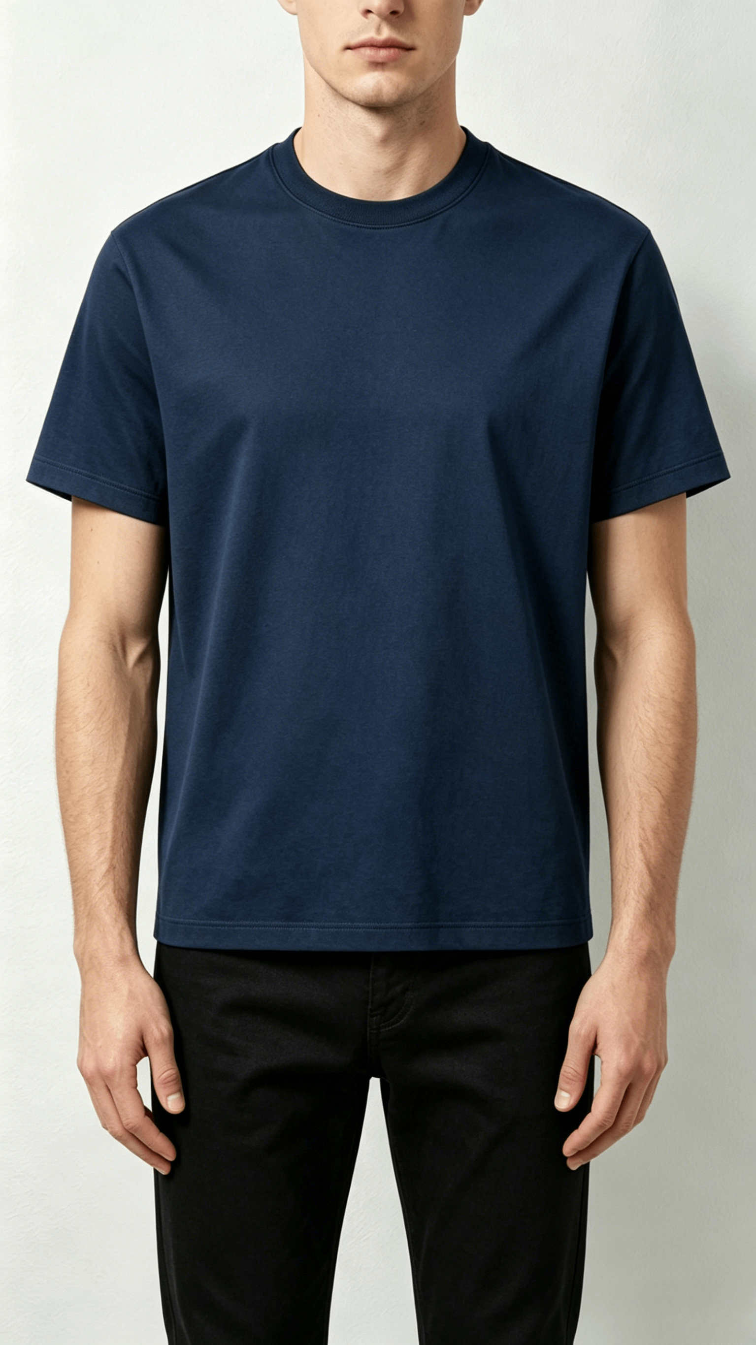 Navy Washed T-Shirt - Image 3